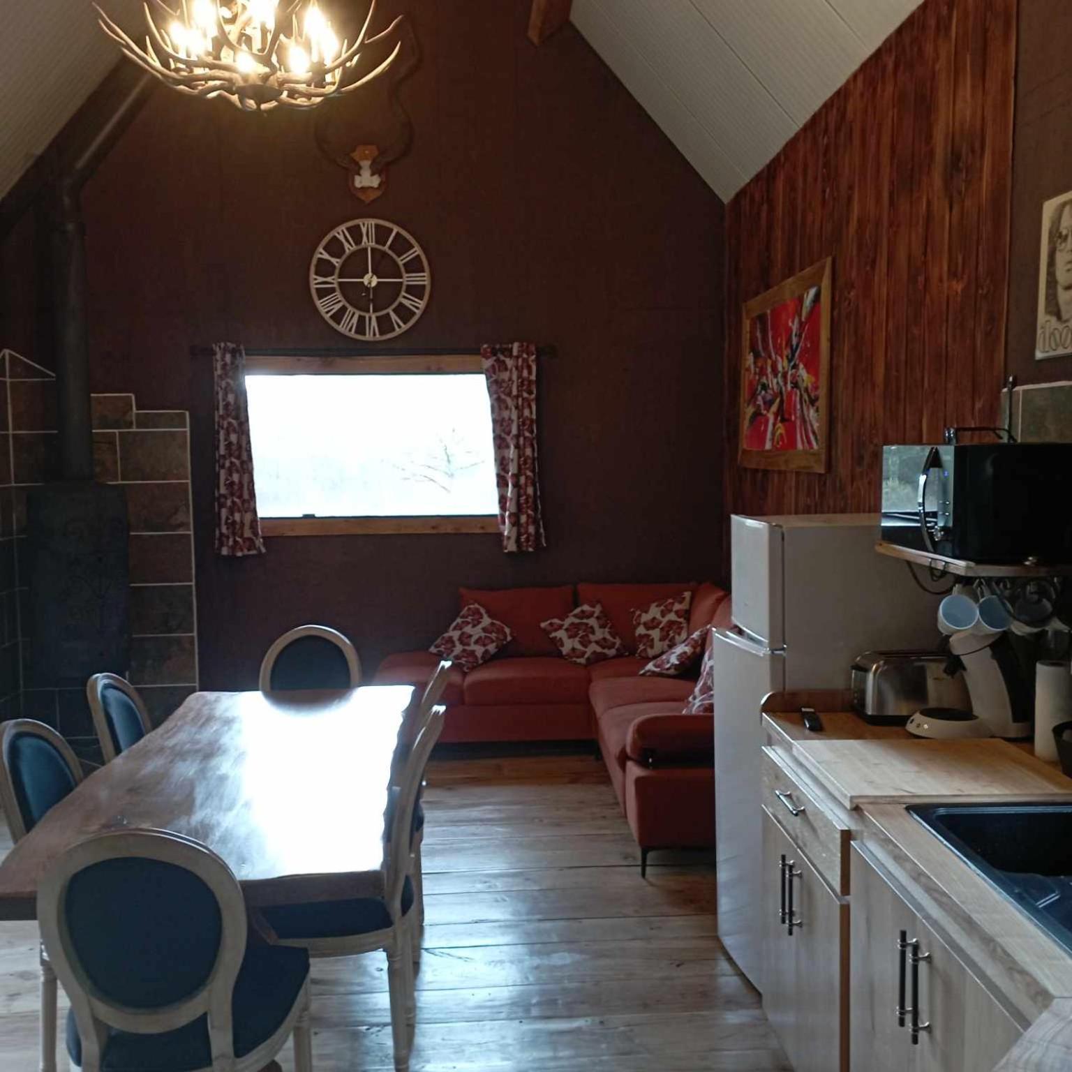 A La Cabane Des Bois Dessus Tiny Gite Alligny-en-Morvan Extérieur photo